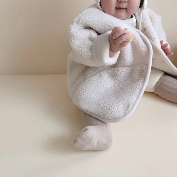 Bebek Giysileri Sonbahar Kış Bebek Kız Ceket Berber Polar Toddler Kalın Sıcak Ceketler Erkek Üstleri  4