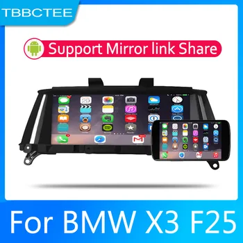 Araba Android Sistemi 1080P IPS LCD Ekran BMW X3 F25 2011-2013 CIC Araba Radyo Çalar GPS Navigasyon BT WIFI AUX  10