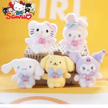 Güzel Sanrio Melodi Kuromi Hello Kitty Cinnamoroll Pochacco Oyuncak Bebek Çantası Asılı Aksesuarları Kawaii Anime Hediye Çocuklar için  10