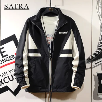 SATRA 2021 Bahar Yeni Varış Klasik Desen Ceket Erkekler, erkek Moda Trendi Rahat Katı Gevşek Ceket ceket  10