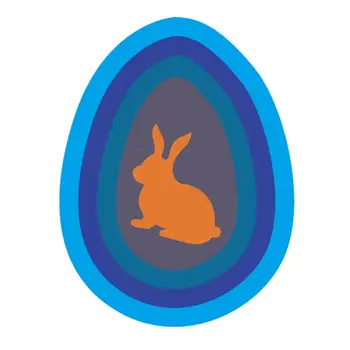 Yumurta Tavşan Metal Kesme Ölür Stencil DIY Scrapbooking Albümü Damga Kağıt Kartı Kabartma El Sanatları Dekor  0