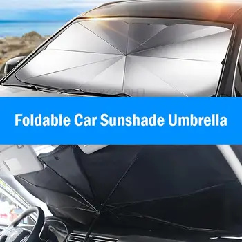 Katlanabilir araç ön camı Güneşlik Şemsiye Otomatik Ön Pencere Güneş Gölge Kapakları  5
