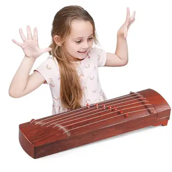 Minyatür Guzheng Acemi Uygulama Guzheng Müzik Oyuncaklar Guzheng Erkek Kız Çocuklar İçin Ekran Mini Süsler Zanaat Ev Dekor  10