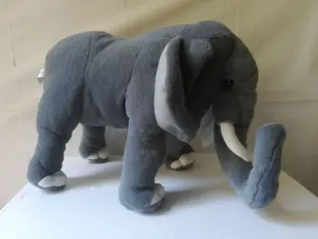 yaklaşık 35x25 cm simülasyon fil peluş oyuncak yumuşak bebek, doğum günü hediyesi b1107  10