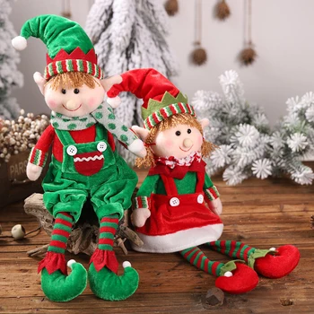 2021 Merry Christmas Elf oyuncak bebekler İçin Ev Süsler Çocuklar İçin Hediye Doğum Günü Tatil Masa Dekorasyon Peluş Bebek Oyuncak Yumuşak Sevimli  5
