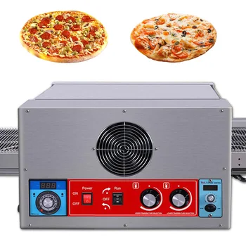 220 V Elektrikli Konveyör pizza fırını Ekmek Pizza Pişirme Makinesi Zincir pizza fırını pizza makinesi Soba  5