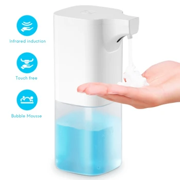 Otomatik Sabunluk Otomatik Köpük Sabun şampuanlık 350ML IPX4 Su Geçirmez USB Şarjlı Banyo Mutfak  10