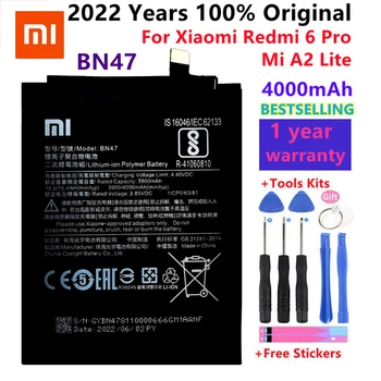 2022 Yıl Orijinal 4000mAh BN47 Yedek Pil İçin Xiaomi Redmi 6 Pro / Mi A2 Lite Bateria Batterie Cep Telefonu Pilleri  10