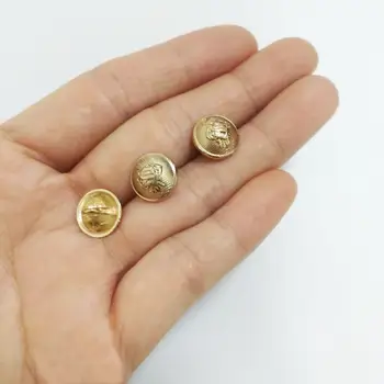 Toptan 100 adet paketi 11.5 mm metal alaşım dikiş düğmeleri dekoratif kubbe altın düğme ücretsiz kargo 2016101804  1