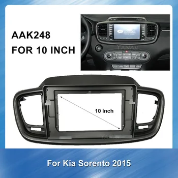 Araba Stereo GPS Navigasyon Çerçeve Kurulum Paneli Adaptörü montaj kiti KIA Sorento 2015 İçin 10 İnç Araba Radyo Fasya Dash Panel  10