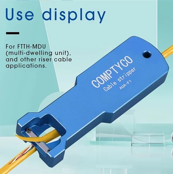 FTTH Fiber Optik Alet Uzunlamasına Striptizci AUA-F1 Kablo Ceket Eğme 8.5 mm 10.4 mm 14mm Kablo Kılıfı Kesici Eğme  10