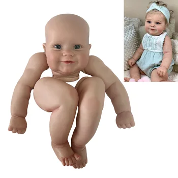 24 İnç Maddie Yeniden Doğmuş Bebek Kitleri Boyalı Hazır DIY Bebe yeniden Doğmuş bebek Kitleri Bitmemiş Battaniye Bebek  10