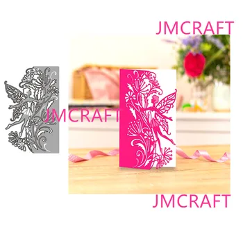 JMCRAFT Yeni Çiçekler Ve Kelebek Kız Kurulu #2 Metal Kesme Scrapbooking İçin Die Uygulama Eller DIY Albümü Kart El Yapımı Aracı  0