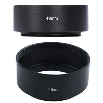 2 Adet Dağı Standart Metal Lens Hood Canon Nikon Pentax Sony Olympus İçin, 46Mm ve 49Mm  10