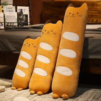 Yeni peluş oyuncaklar Hayvan Ekmek Kedi Sevimli Yaratıcı Uzun Yumuşak Oyuncaklar Ofis Molası Şekerleme uyku yastığı Yastık Dolması Hediye Bebek Çocuklar için  10