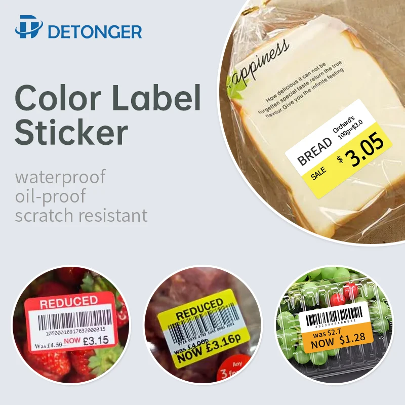 DETONGER termal etiket Yazıcı Süpermarket Market Perakende Mağaza Fiyat Etiketleri Fiyat Etiketi